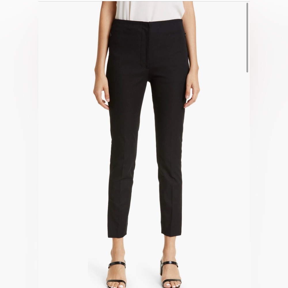 Club Monaco Black Ankle Slit Hem Slim Fit Pants